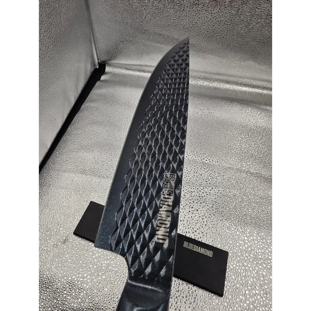 Blue Diamond SharpStone 8 inch Chef Knife Non-Stick Stainless Steel‎ Sheath O2